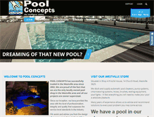 Tablet Screenshot of poolconcepts.co.za